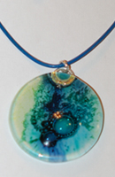 Lime and Aqua Circle